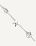 Sterling Silver Sealife 8.5 inch Plus 2 inch Extender - Total 10.5 inch Anklet – View 1