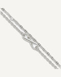 Sterling Silver Infinity Double Strand 9 inch Plus 1 inch Extender - Total 10 inch Anklet – View 1
