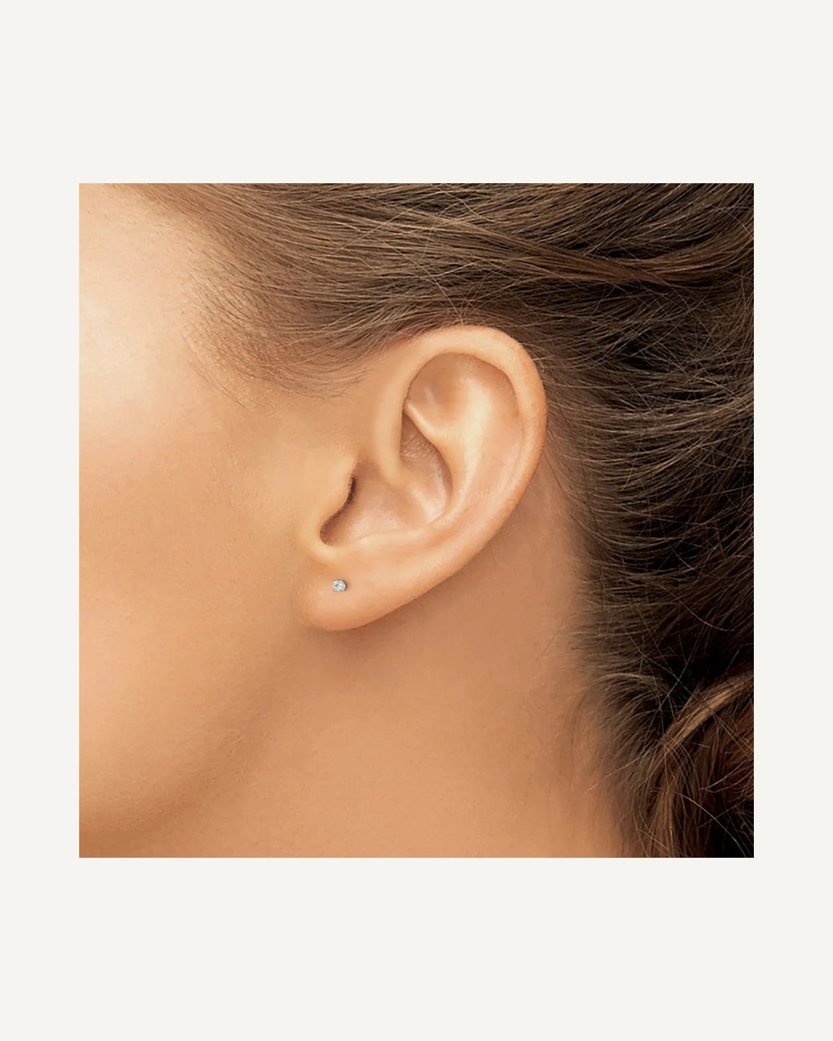 Sterling Silver Rhodium-plated Madi K ®  CZ Stud Earrings – View 12