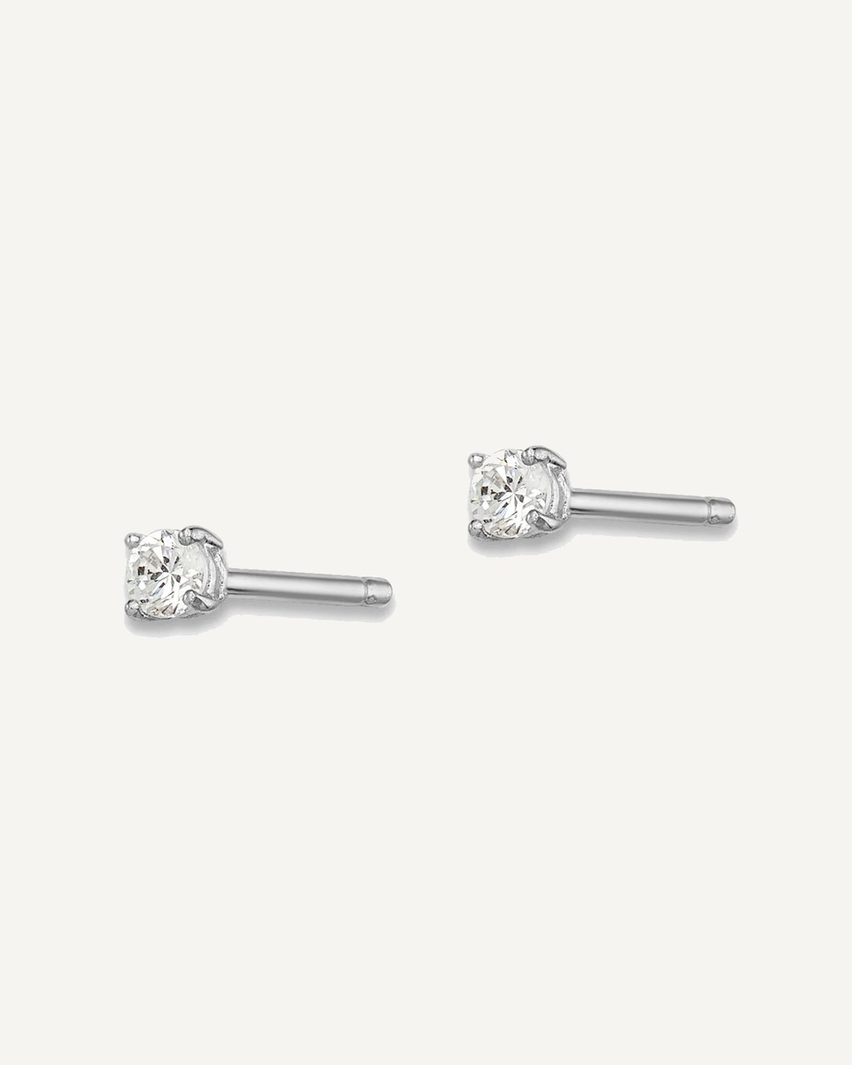 Sterling Silver Rhodium-plated Madi K ®  CZ Stud Earrings – View 15