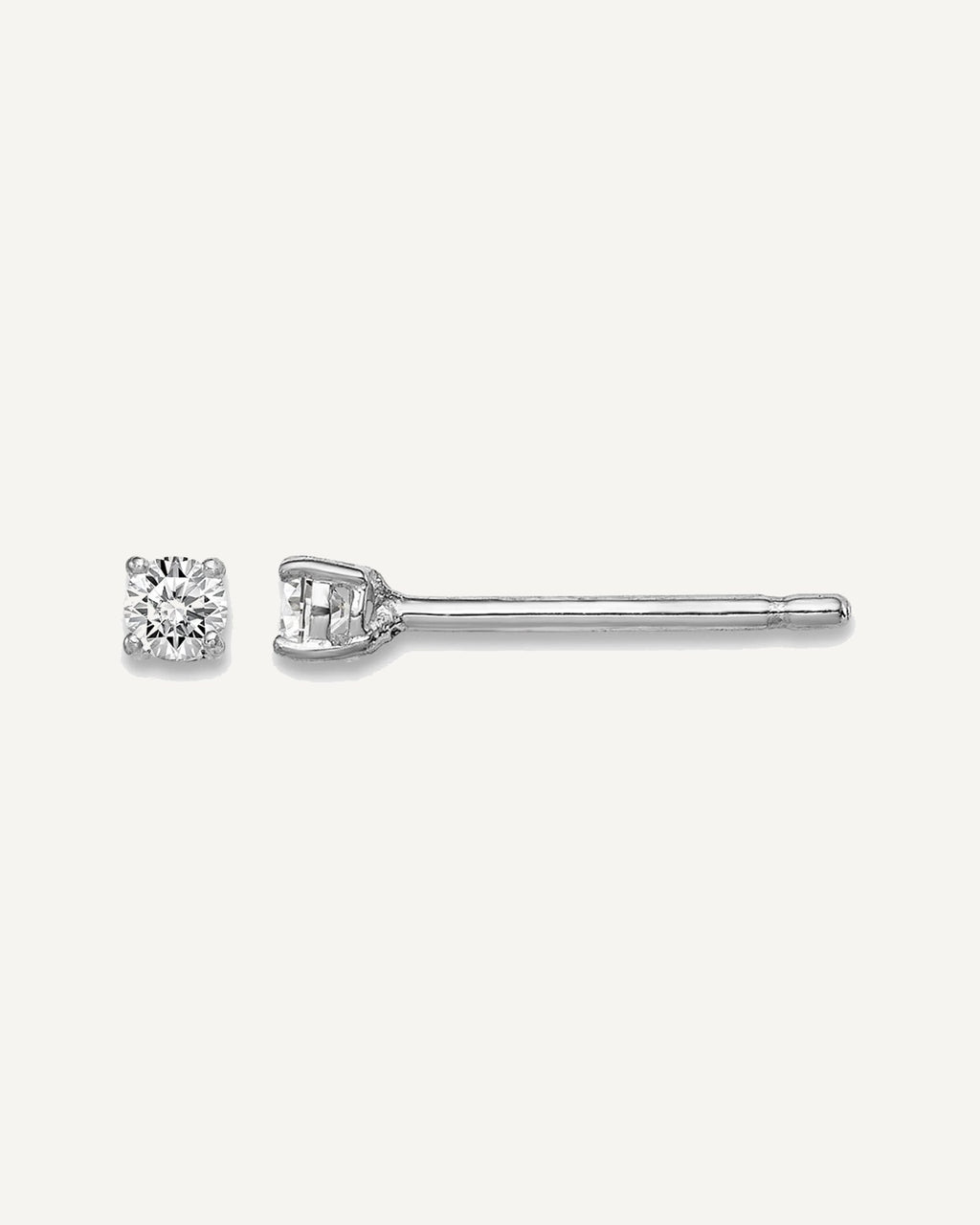 Sterling Silver Rhodium-plated Madi K ®  CZ Stud Earrings – View 14