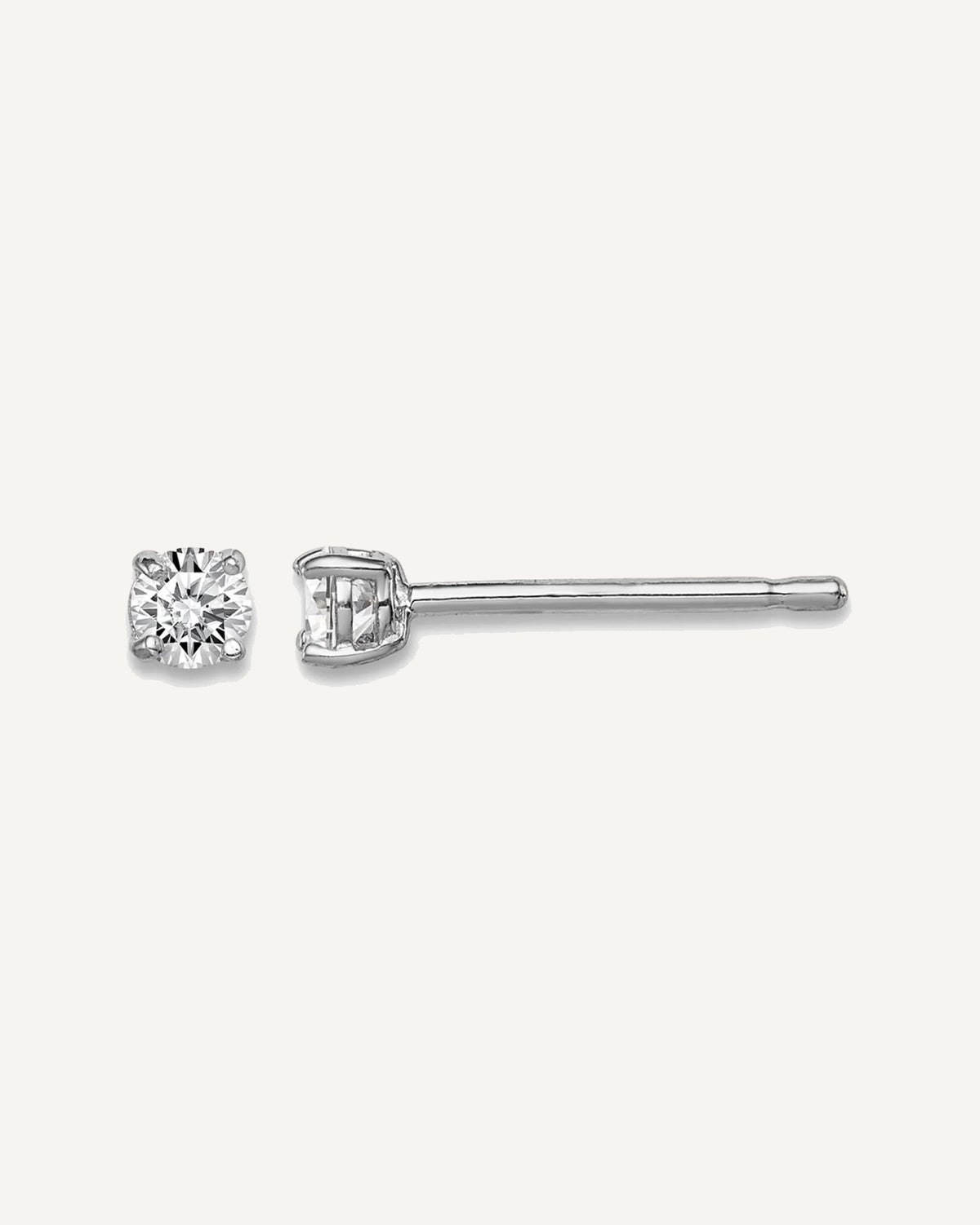 Sterling Silver Rhodium-plated Madi K ®  CZ Stud Earrings – View 18