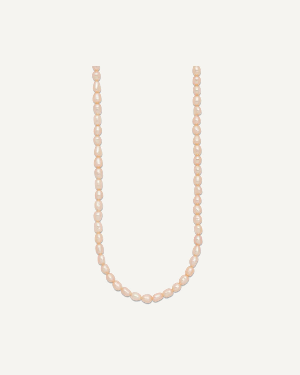 Sterling Silver Rhodium-plate 4-5mm Pink Rice Freshwater Cultured Pearl Children's 13 inch Necklace – View 2