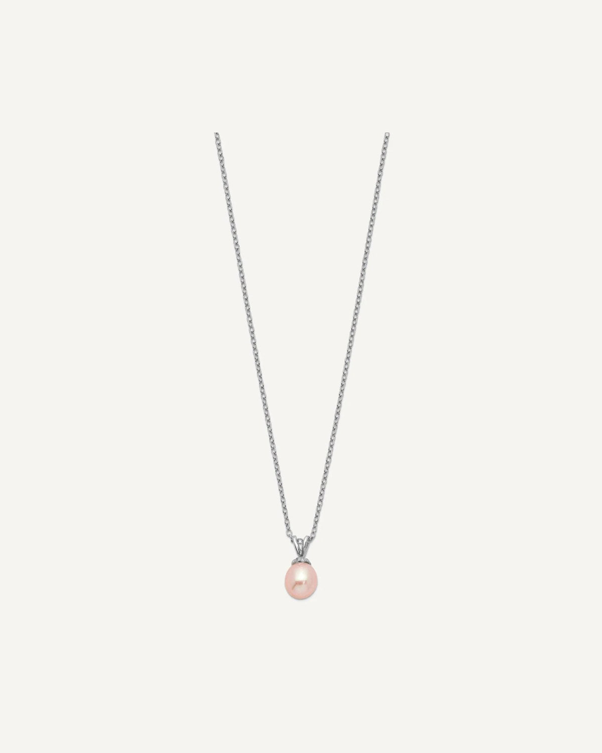 Sterling Silver Pearl Children's Necklace – View 2