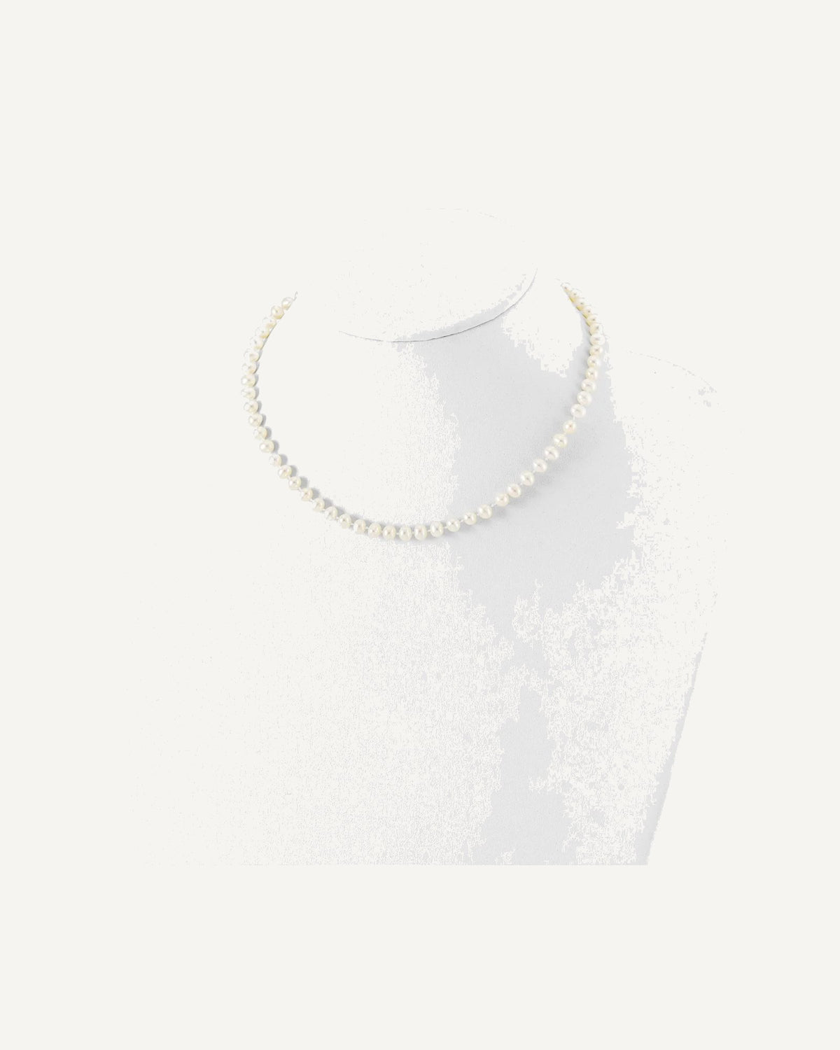 Sterling Silver Madi K Rhodium-plated 5-6mm White Semi-Round Freshwater Cultured Pearl 14 Inch with 2 Inch Extension Necklace – View 3