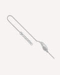 Leslie's Sterling Silver Rhodium-plated CZ Wing 9 inch Plus 1 inch Extender - Total 10 inch Anklet – View 1