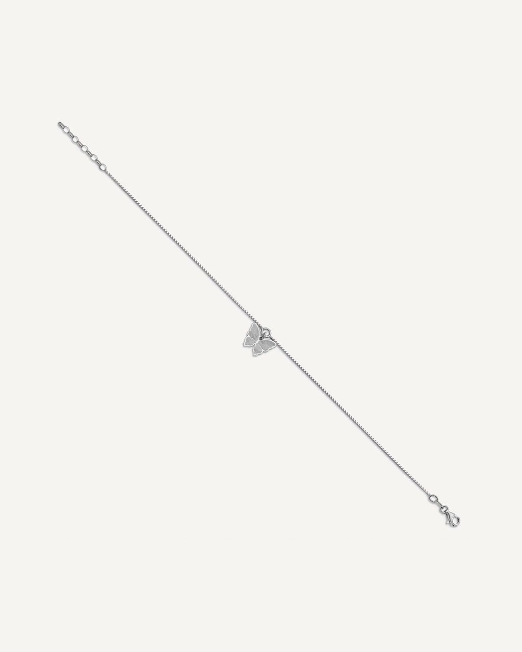 Leslie's Sterling Silver Butterfly Anklets – View 2