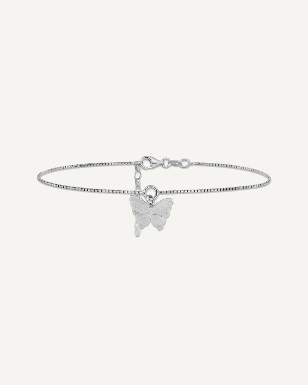 Leslie's Sterling Silver Butterfly Anklets – View 3