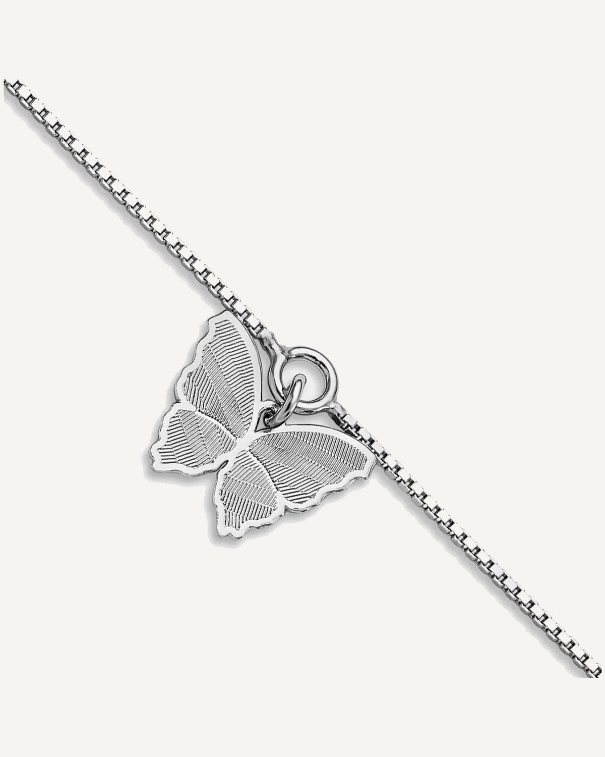 Leslie's Sterling Silver Butterfly Anklets – View 1