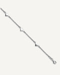 Leslie's Sterling Silver Heart Station Anklets – View 1