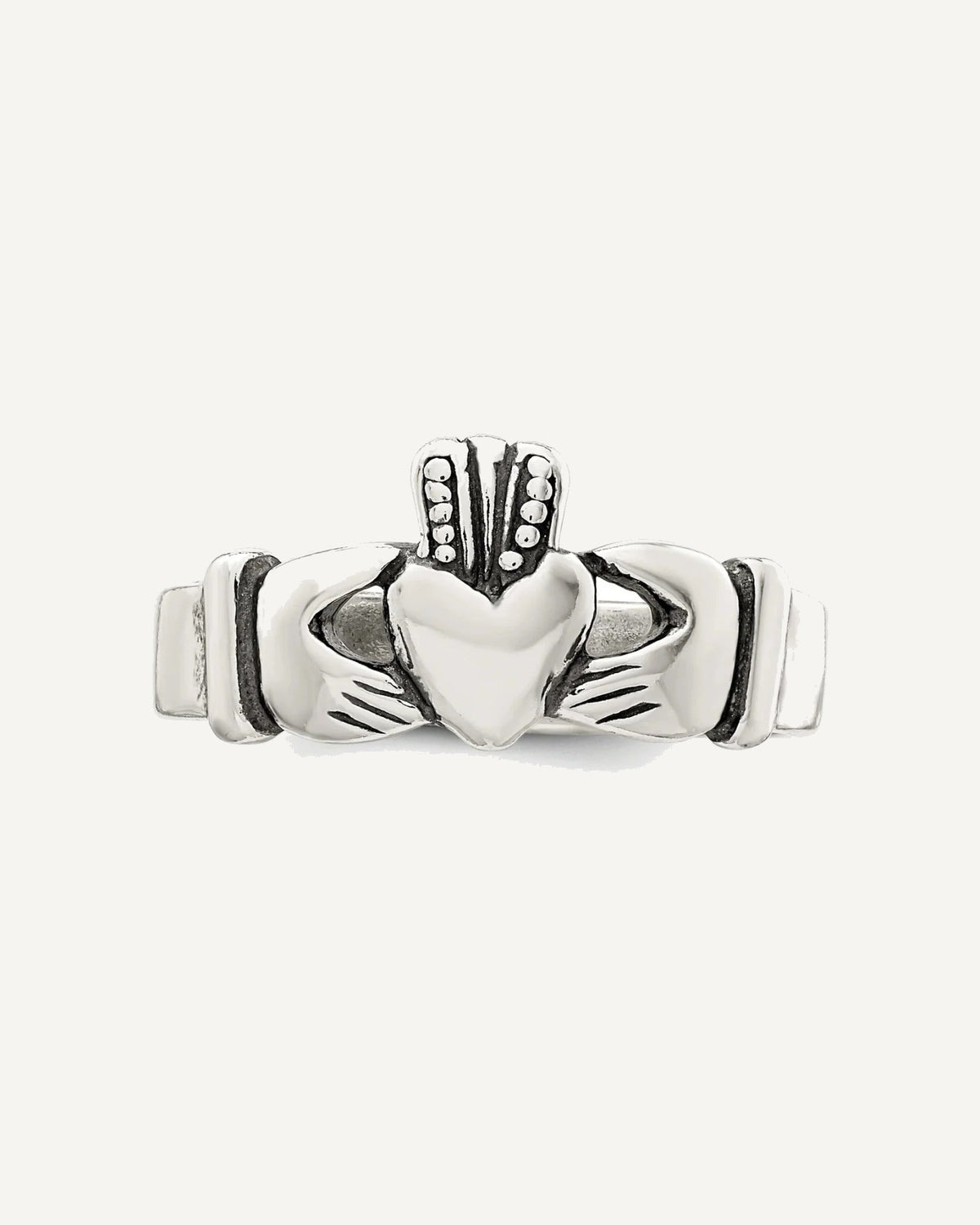 Sterling Silver Claddagh Design Ring – View 5