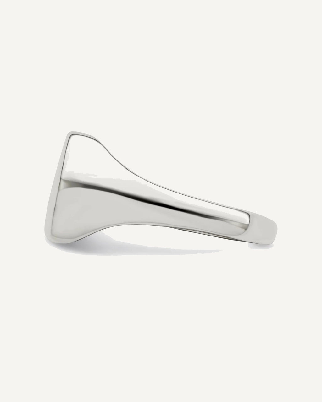 Sterling Silver 12x12mm Closed Back Signet Ring – View 3
