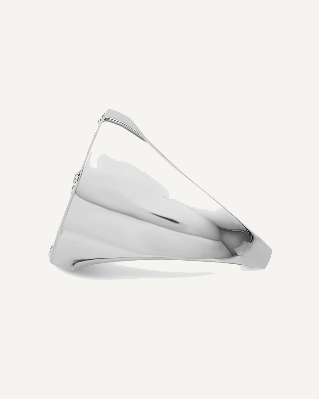 Sterling Silver Rhodium Plated Black Simulated Onyx and CZ Ring – View 4