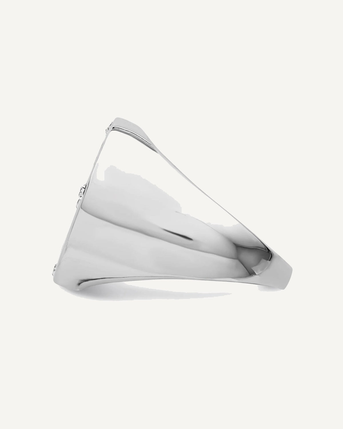 Sterling Silver Rhodium Plated Black Simulated Onyx and CZ Ring – View 4