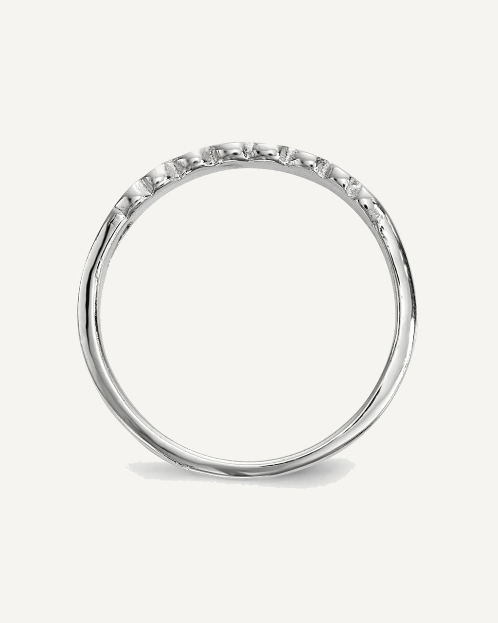 Sterling Silver Rhodium-plated Children's Enameled Hearts Ring – View 2