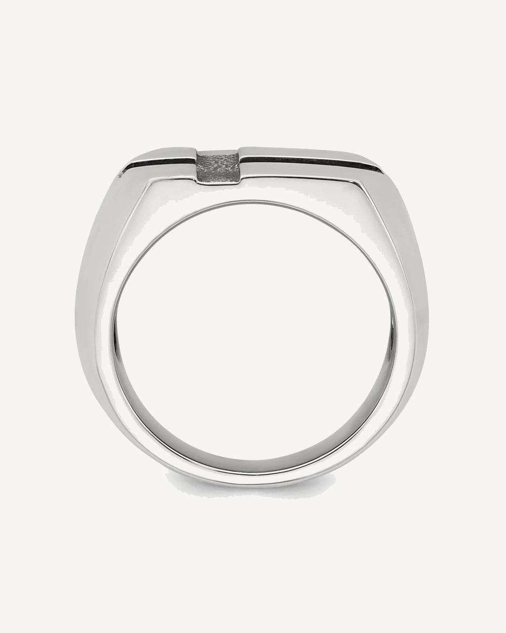 Sterling Silver Antiqued Cross Mens Size 9 Ring – View 2