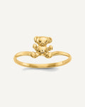 14k Polished Teddy Bear Size 5 Ring – View 1