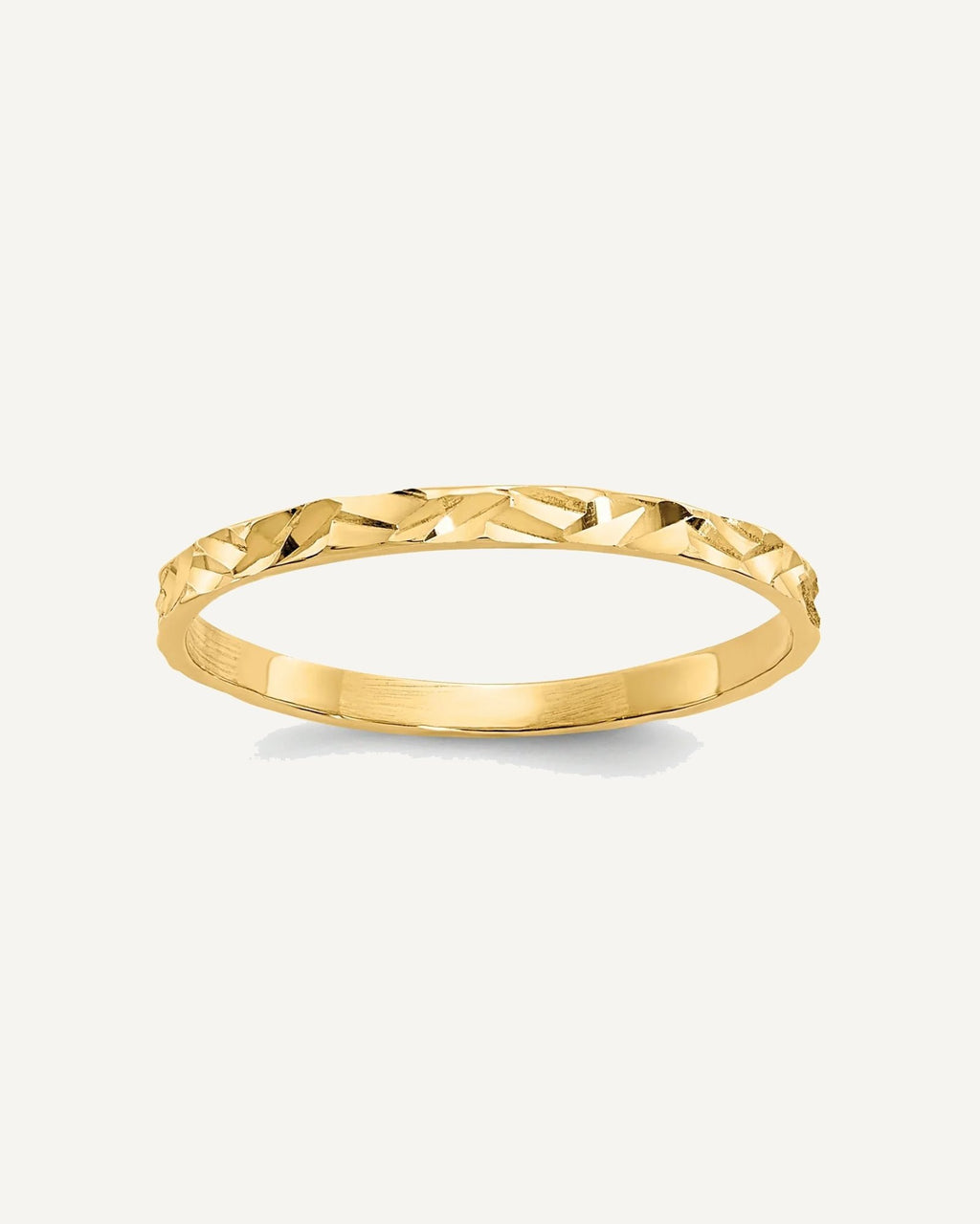 Polished Gold Children's Rings – View 1