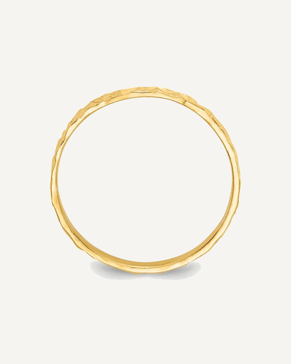 Gold Polished Diamond-cut Children's Rings – View 2