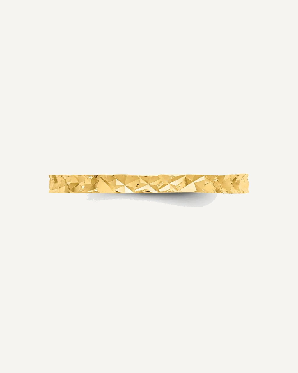 Gold Polished Diamond-cut Children's Rings – View 4