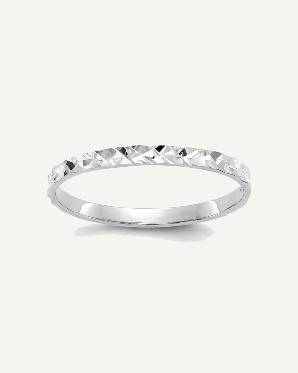 Gold Polished Diamond-cut Children's Rings – View 9