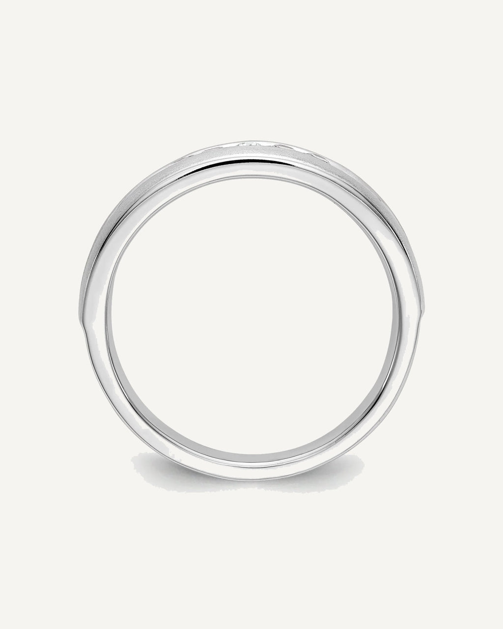 Men's Diamond Channel Bands – View 3