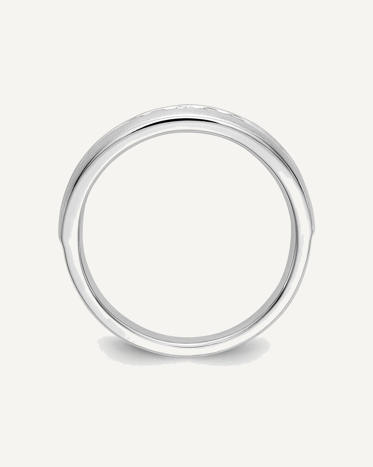 Men's Diamond Channel Bands – View 3