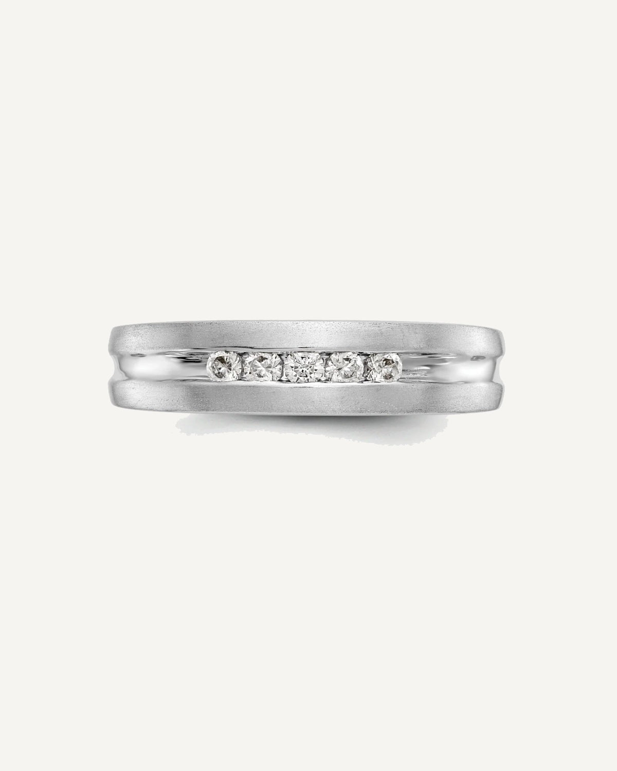 Men's Diamond Channel Bands – View 5