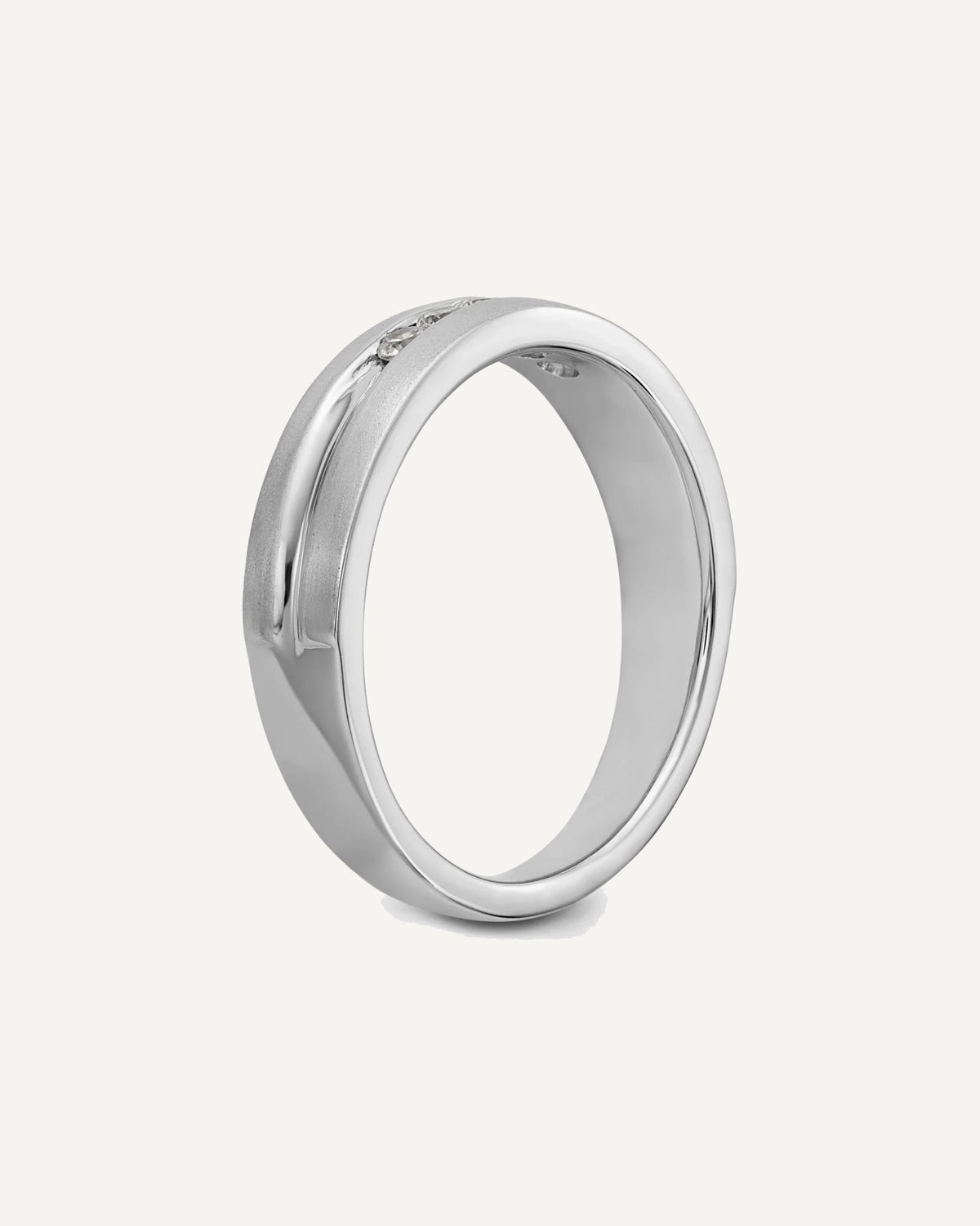 Men's Diamond Channel Bands – View 7