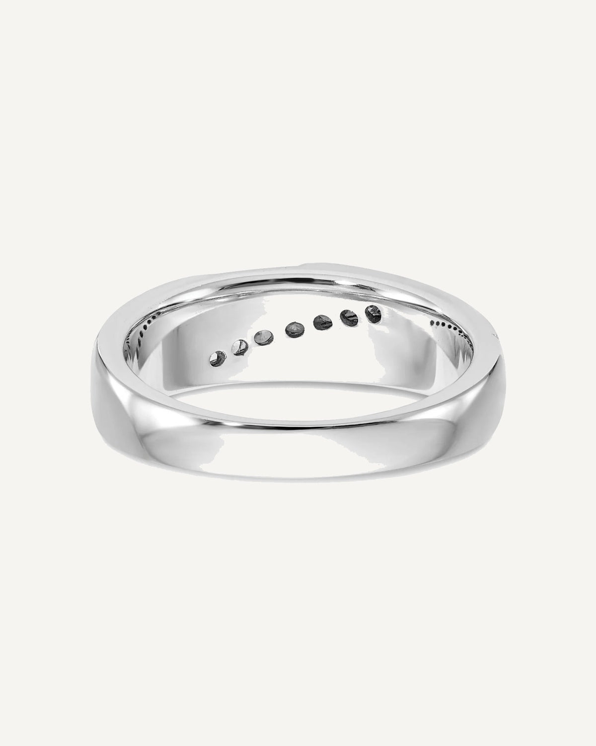 True Origin Lab Grown Diamond Brushed & Polished Men's Bands – View 8