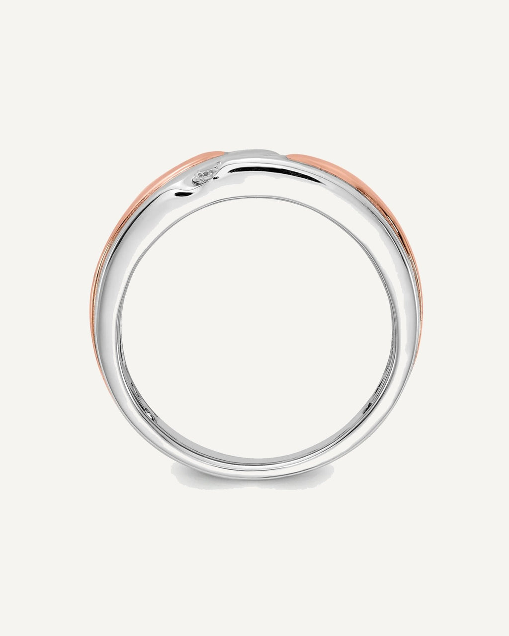 Two-Tone Diamond Bands – View 3