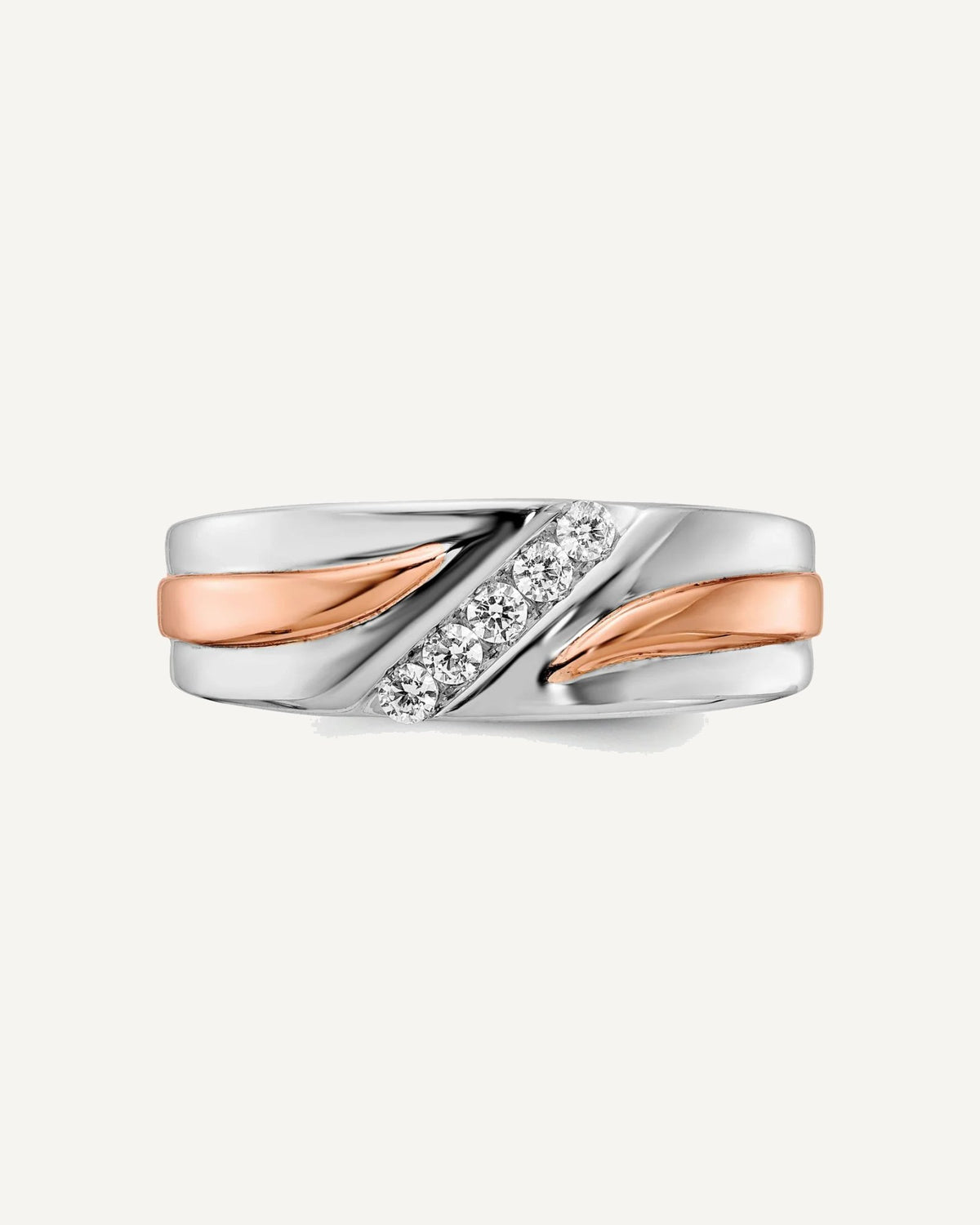 Two-Tone Diamond Bands – View 5