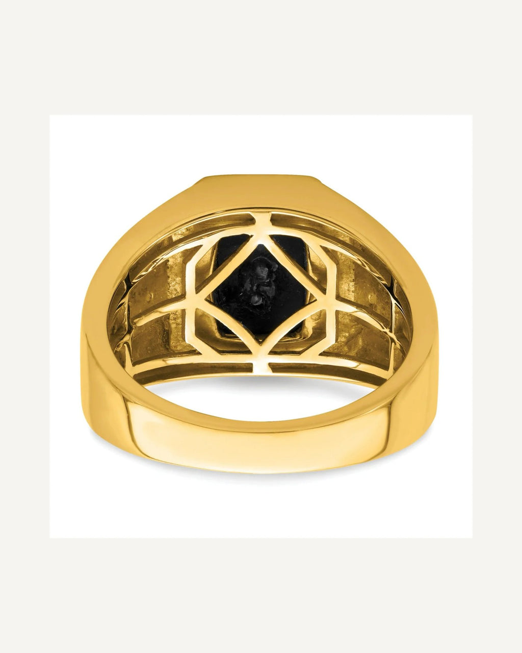 Men's Onyx & Diamond Rings – View 6