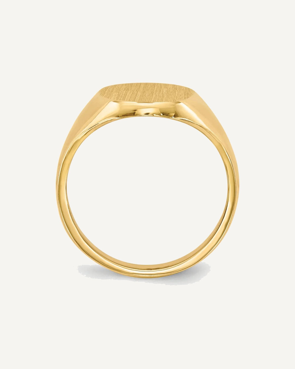 Gold Polished Children's Signet Rings – View 2