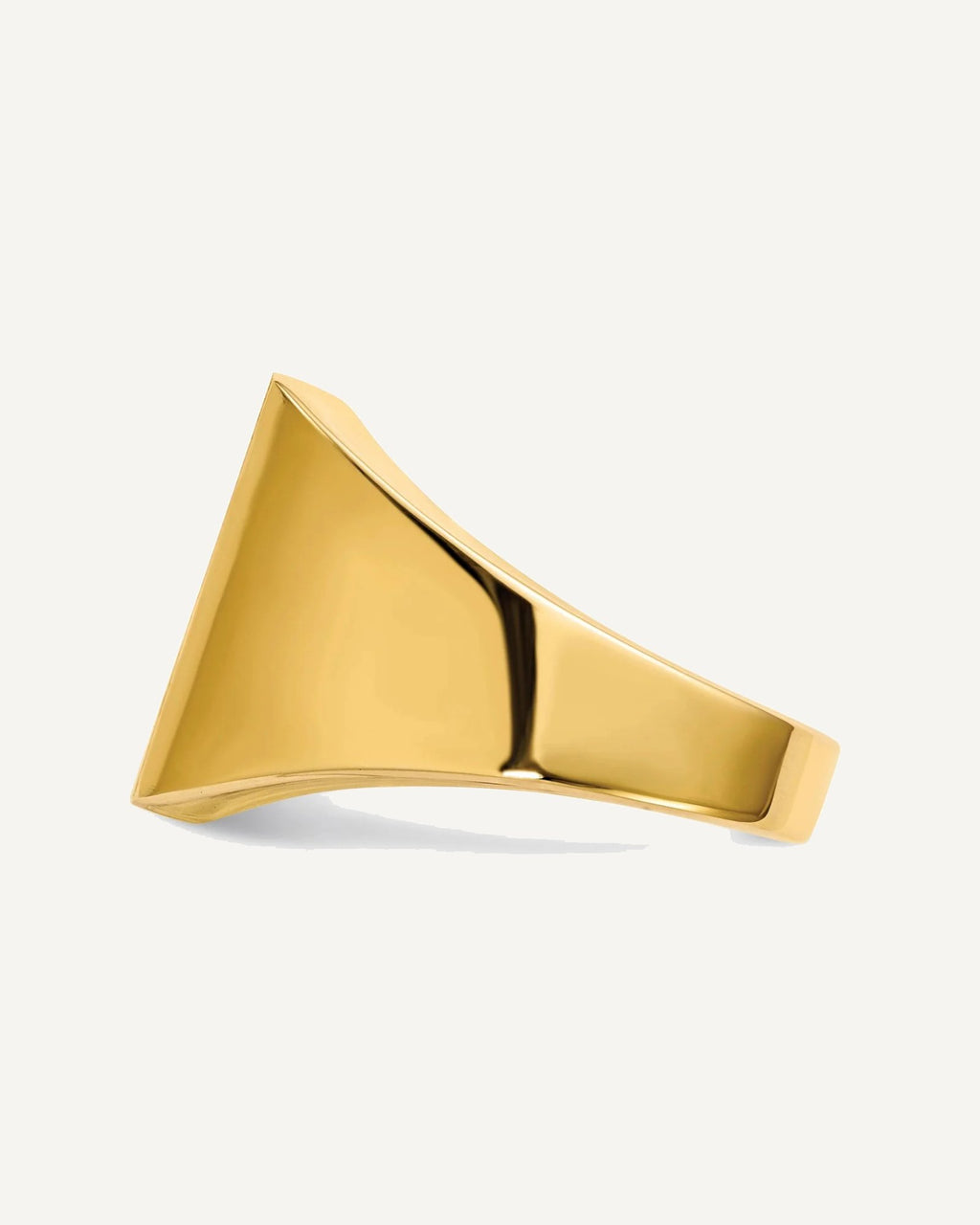 14k 13.5x15.0mm Rectangle Open Back Mens Signet Ring – View 3