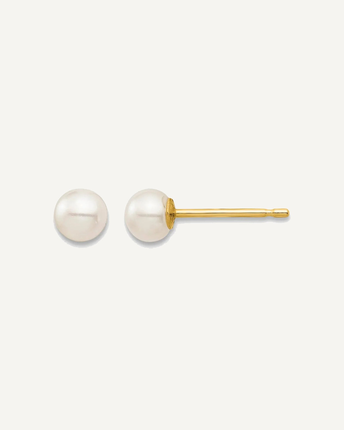 Madi K® Gold FWC Pearl Post Earrings – View 1
