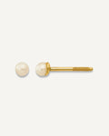 Madi K® Gold FWC Button Pearl Post Earrings – View 1