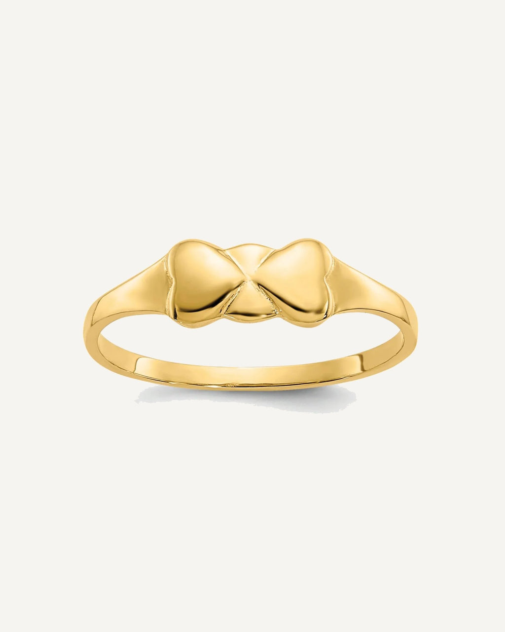 14k Madi K Two Hearts Size 2 Ring – View 1