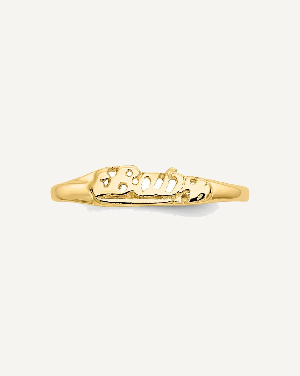 14k Madi K BABY Script Size 2 Ring – View 4