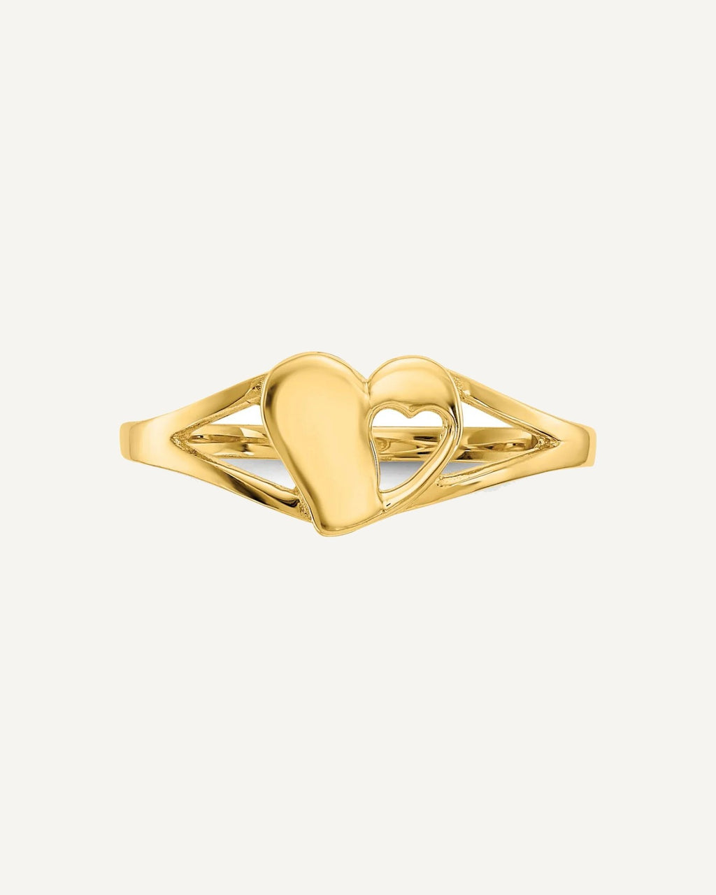 14k Madi K Heart Size 2 Ring – View 4