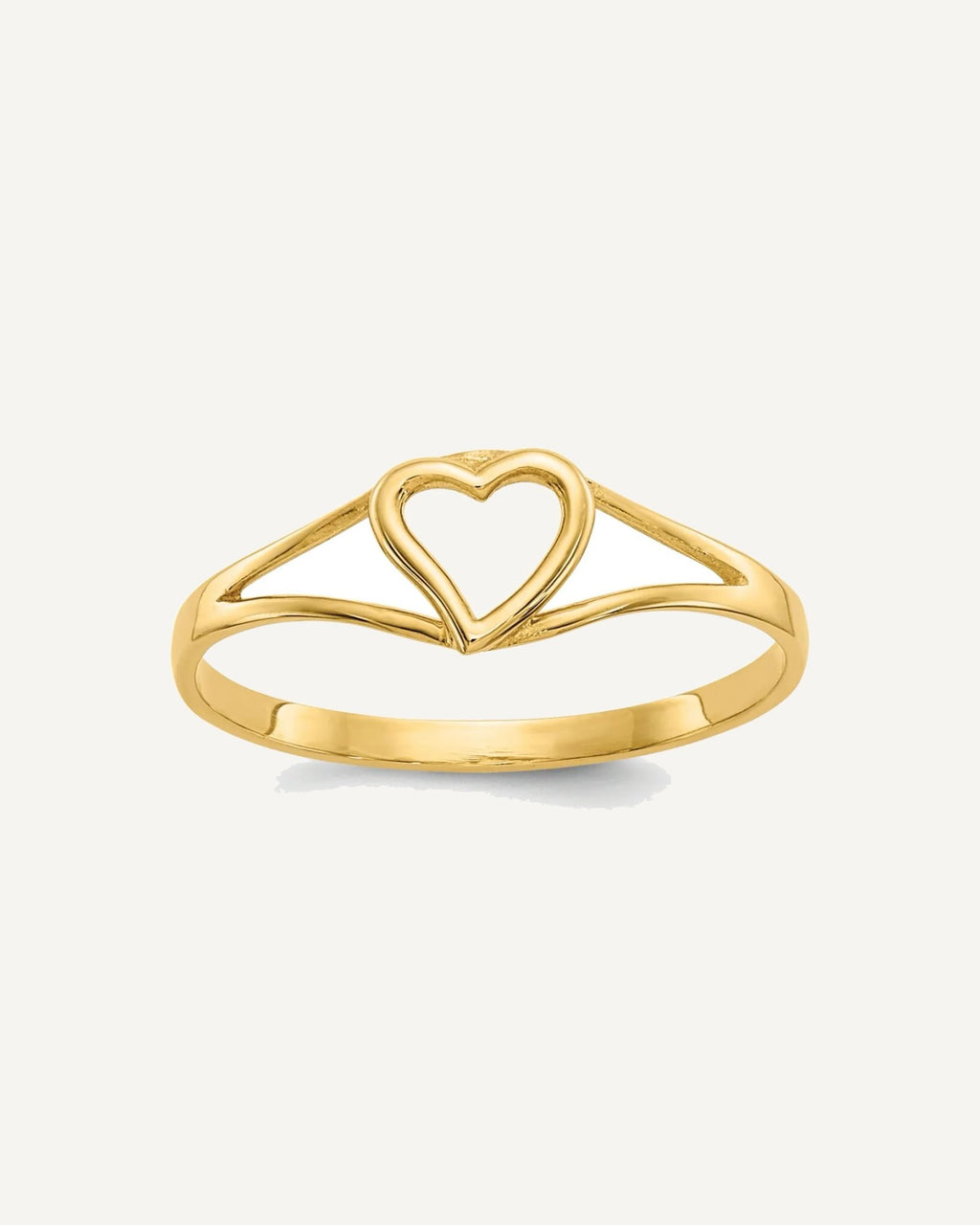 14k Madi K Heart Size 2 Ring – View 1