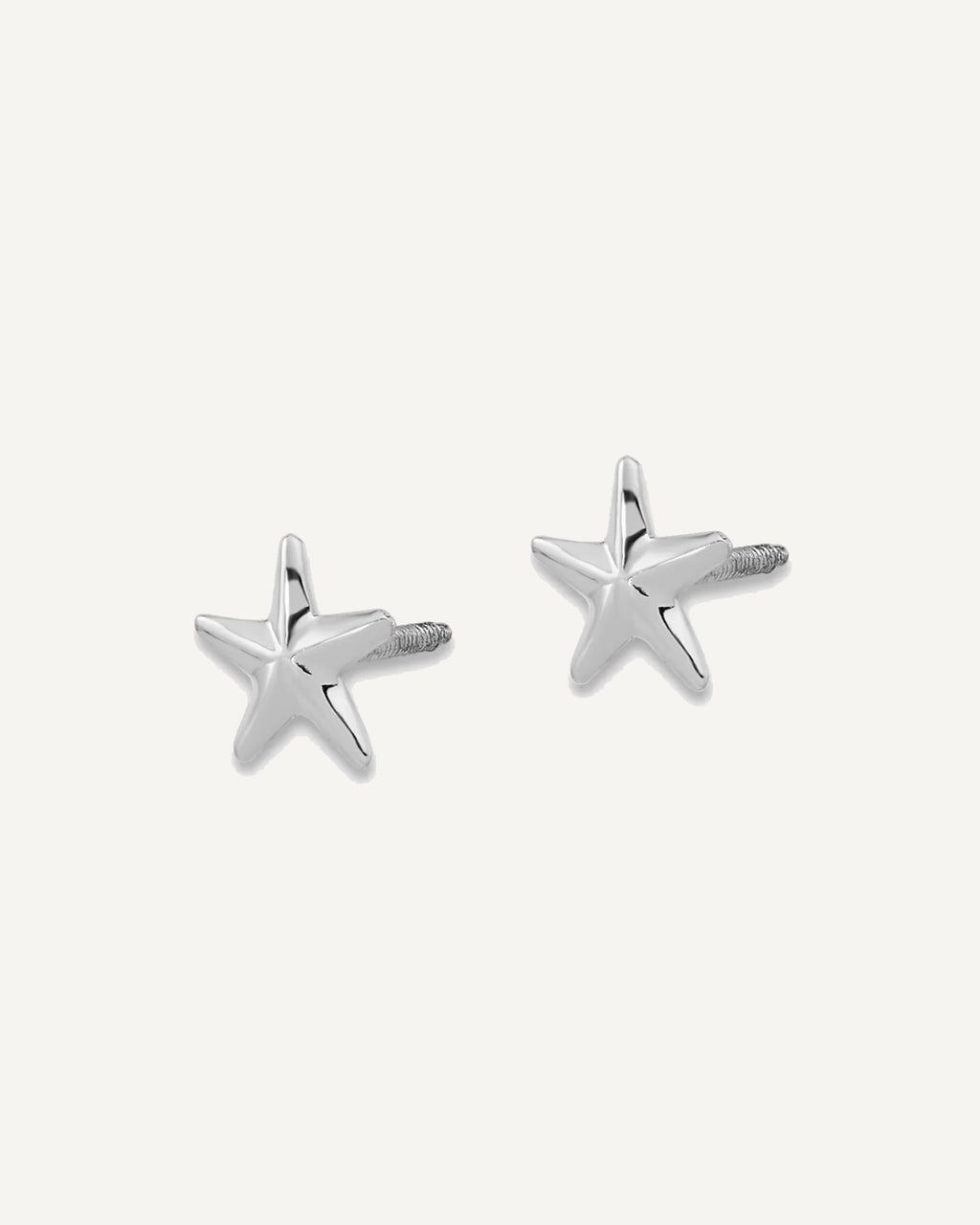 Gold Childrens Star Post Earrings – View 7