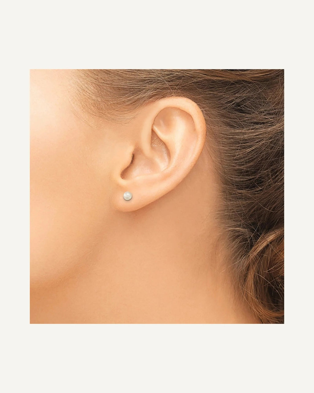 14k Madi K 4mm Ball / 4mm CZ / 3-4mm White Round Freshwater Cultured Pearl 3-Pair Post Earring Set – View 4