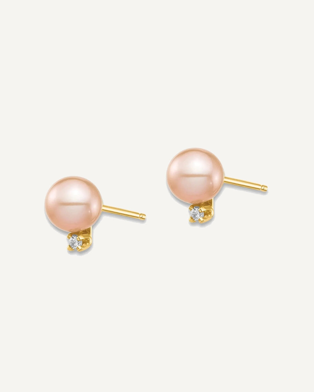 Madi K® Gold FWC Pearl & Diamond Post Earrings – View 11