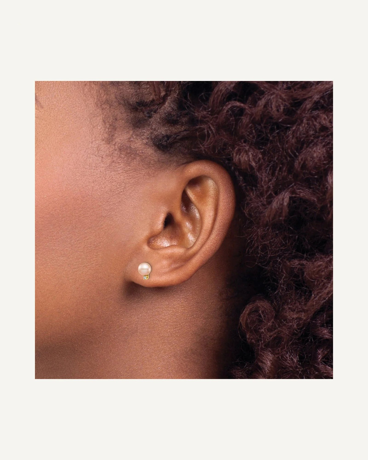 Madi K® Gold FWC Pearl & Diamond Post Earrings – View 12