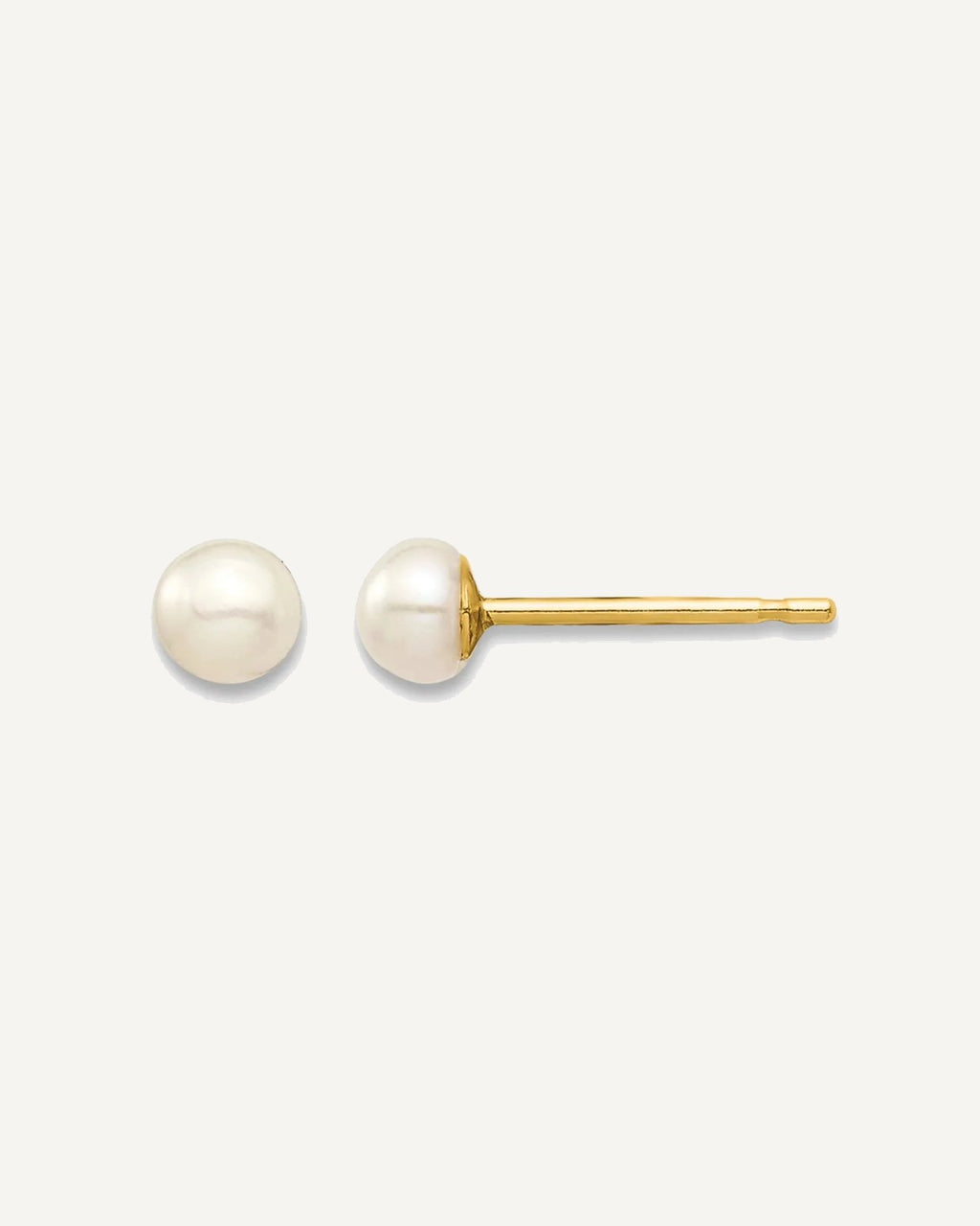 Madi K® Gold FWC Button Pearl Post Earrings – View 10