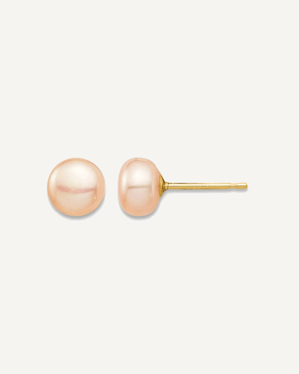 Madi K® Gold FWC Button Pearl Post Earrings – View 14