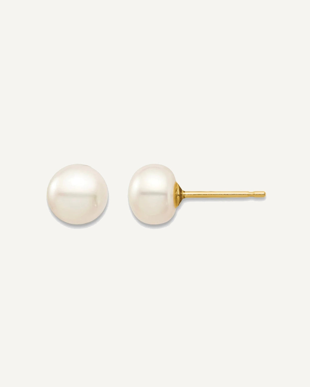 Madi K® Gold FWC Button Pearl Post Earrings – View 6