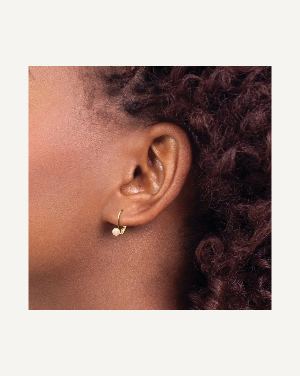 Madi K® Gold FWC Pearl Leverback Earrings – View 12