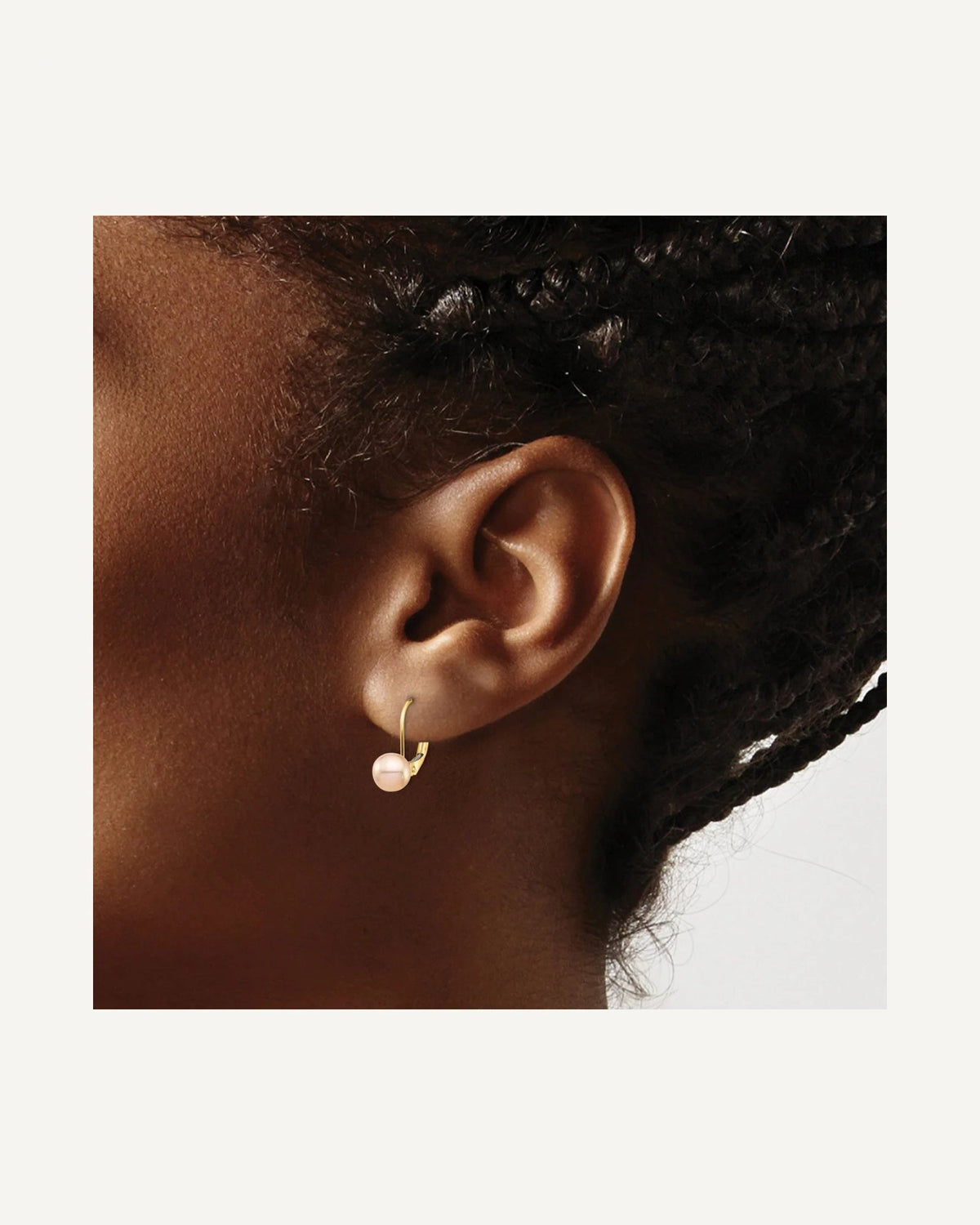 Madi K® Gold FWC Pearl Leverback Earrings – View 16